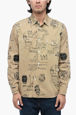 Junya Watanabe Checked Shirt with Pop Art Patchworks men