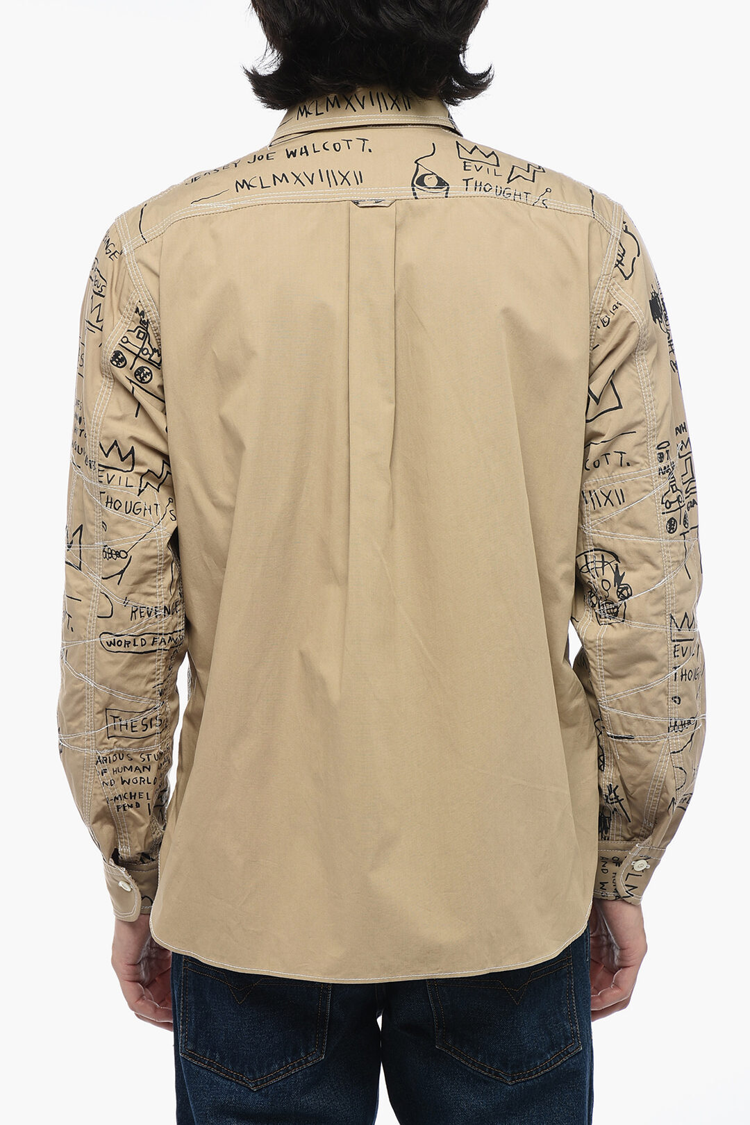 Junya Watanabe Oversized Shirt with Graphic Print men
