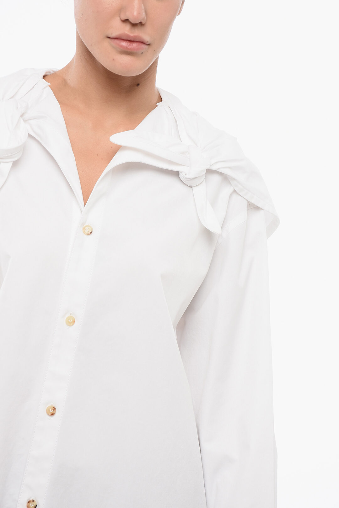 oversized shirt tied