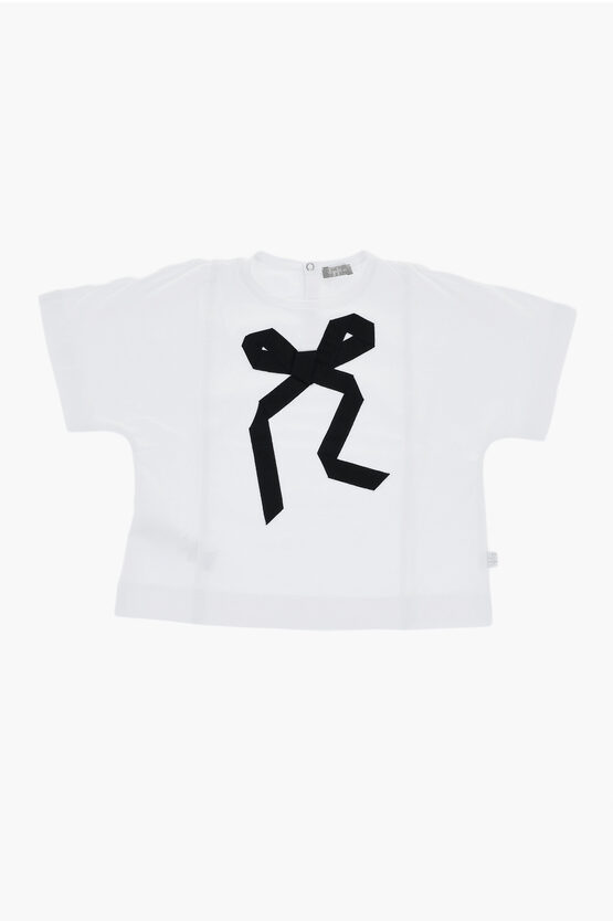 Il Gufo Oversized T-shirt With Flace Application