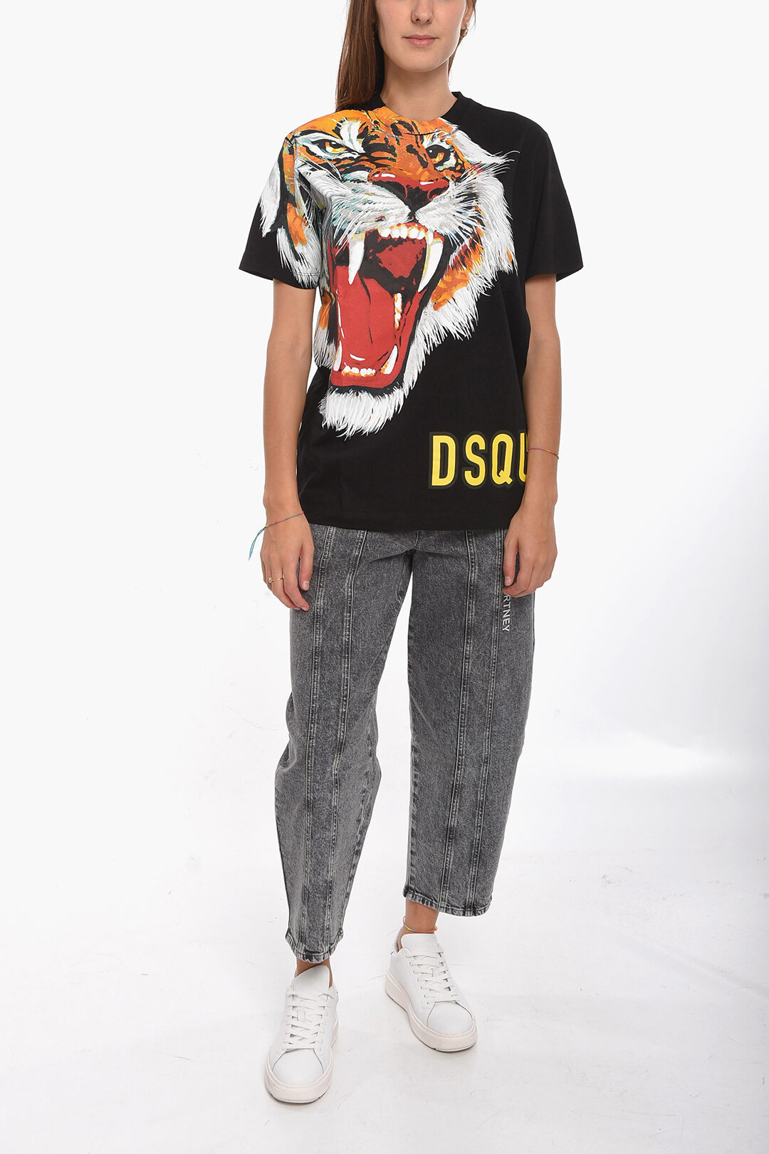 Buy Dsquared2 Multicolor Tiger Print Casual Shirt Online - 526066