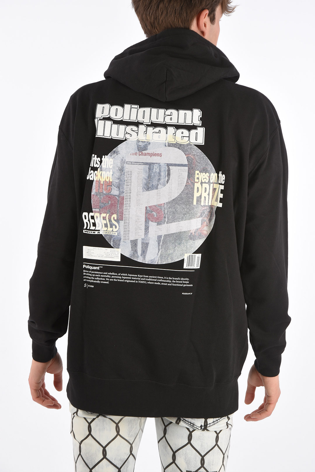 Oversized THE ILLUSTRATE PAPER GRAPHIC hoodie sweatshirt