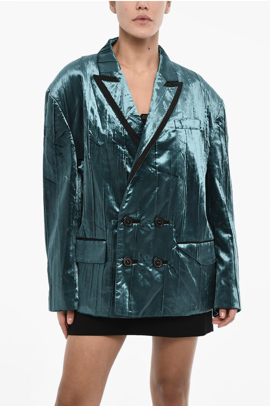 Dsquared2 Oversized Velvet Double Breast Blazer