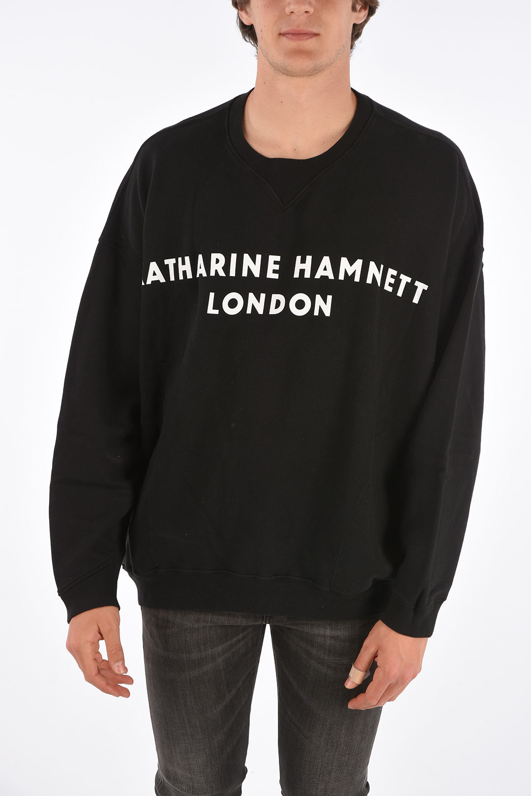Katharine Hamnett Oversized VINCE Crew-Neck Sweatshirt men