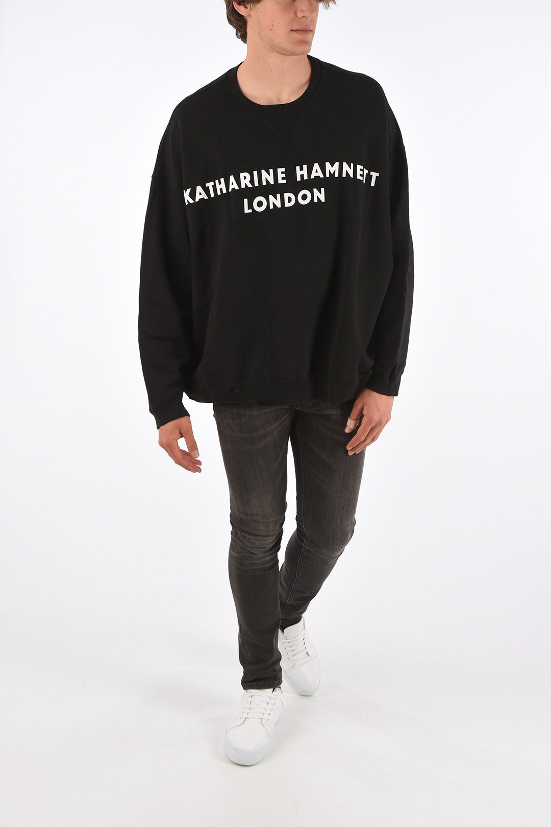 Katharine Hamnett Oversized VINCE Crew-Neck Sweatshirt men