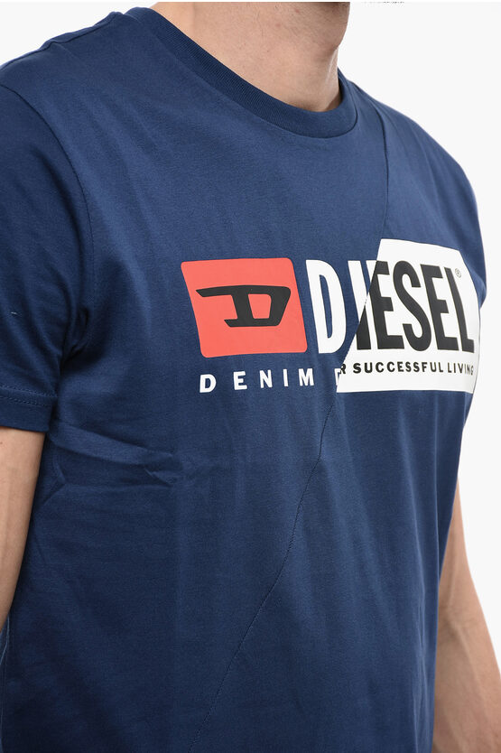 Diesel Overstated Maxi Logo T-DIEGO-CUTY Crew-Neck T-shirt