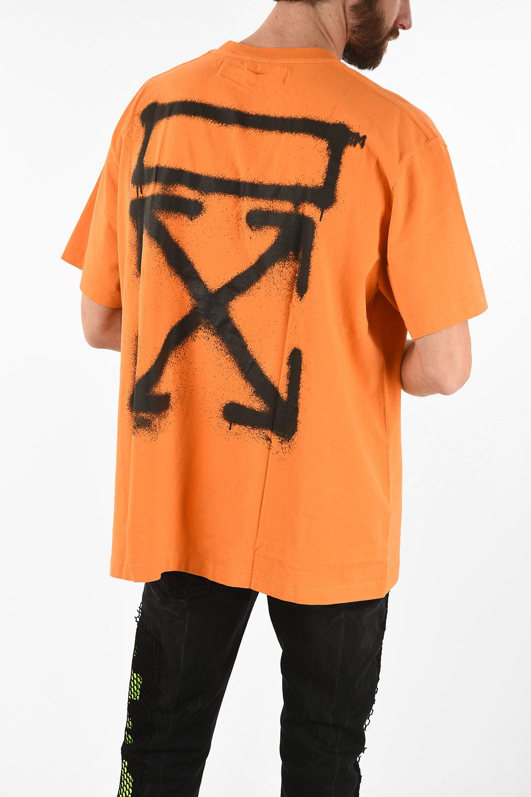 OFF-WHITE Spray Paint T-Shirt Orange