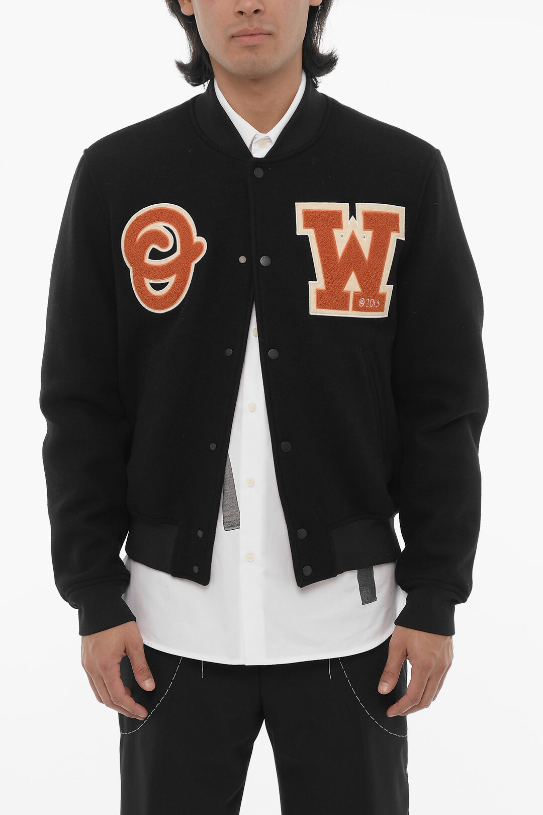 OW PATCH VARSITY BLACK ORANGE