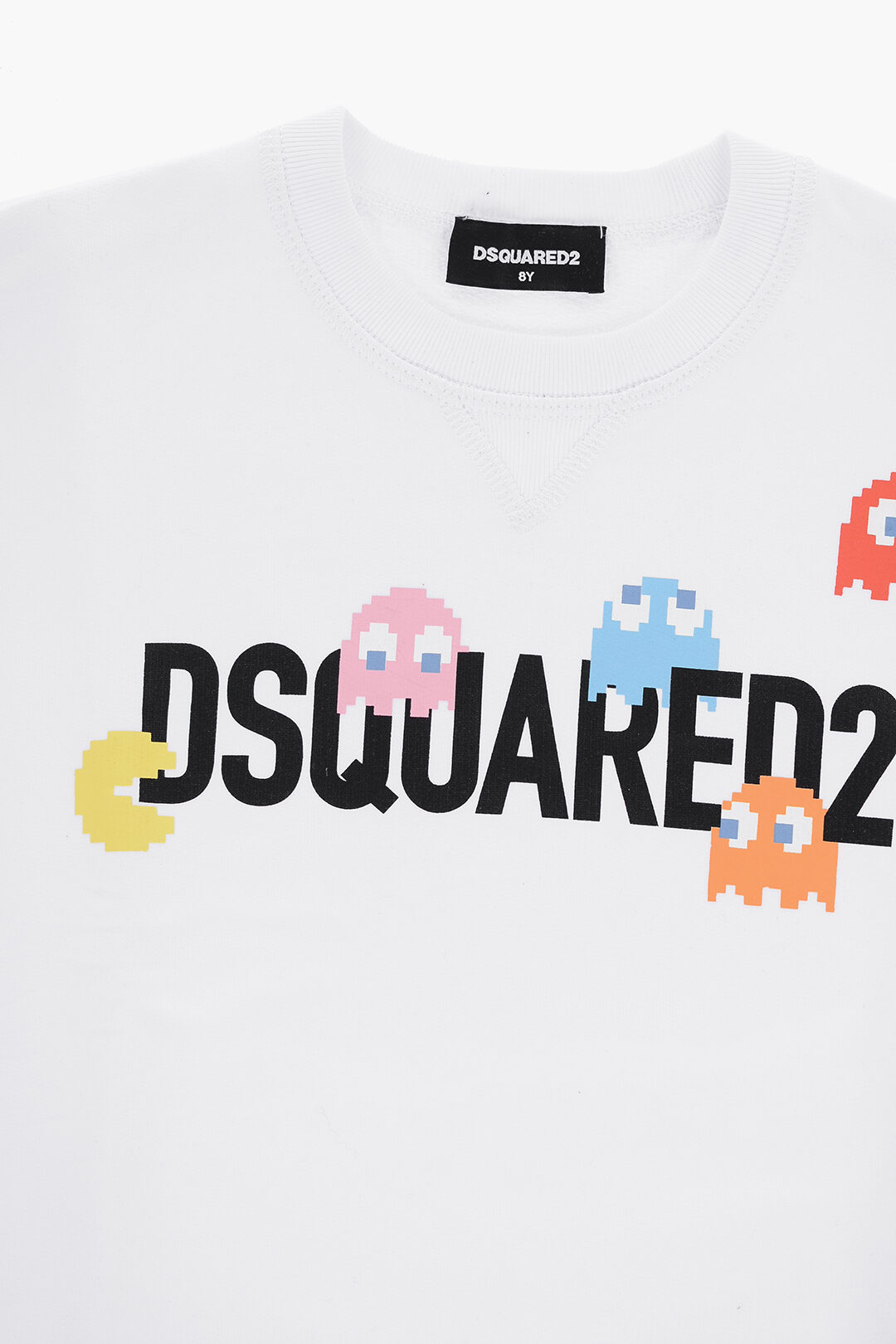 Dsquared2 Kids PAC-MAN Cotton COOL FIT Crew-neck Sweatshirt