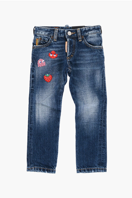 Dsquared2 Pac-man Embroidered Clement Jeans