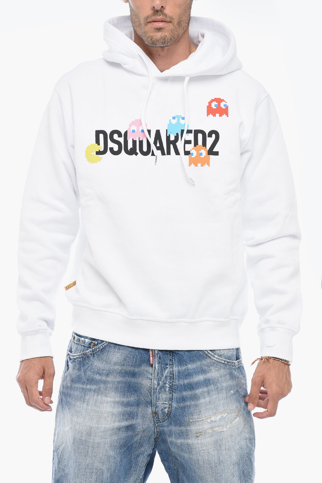 Dsquared2 PAC MAN Hoodie Sweatshirt with Graphic Print men Glamood Outlet