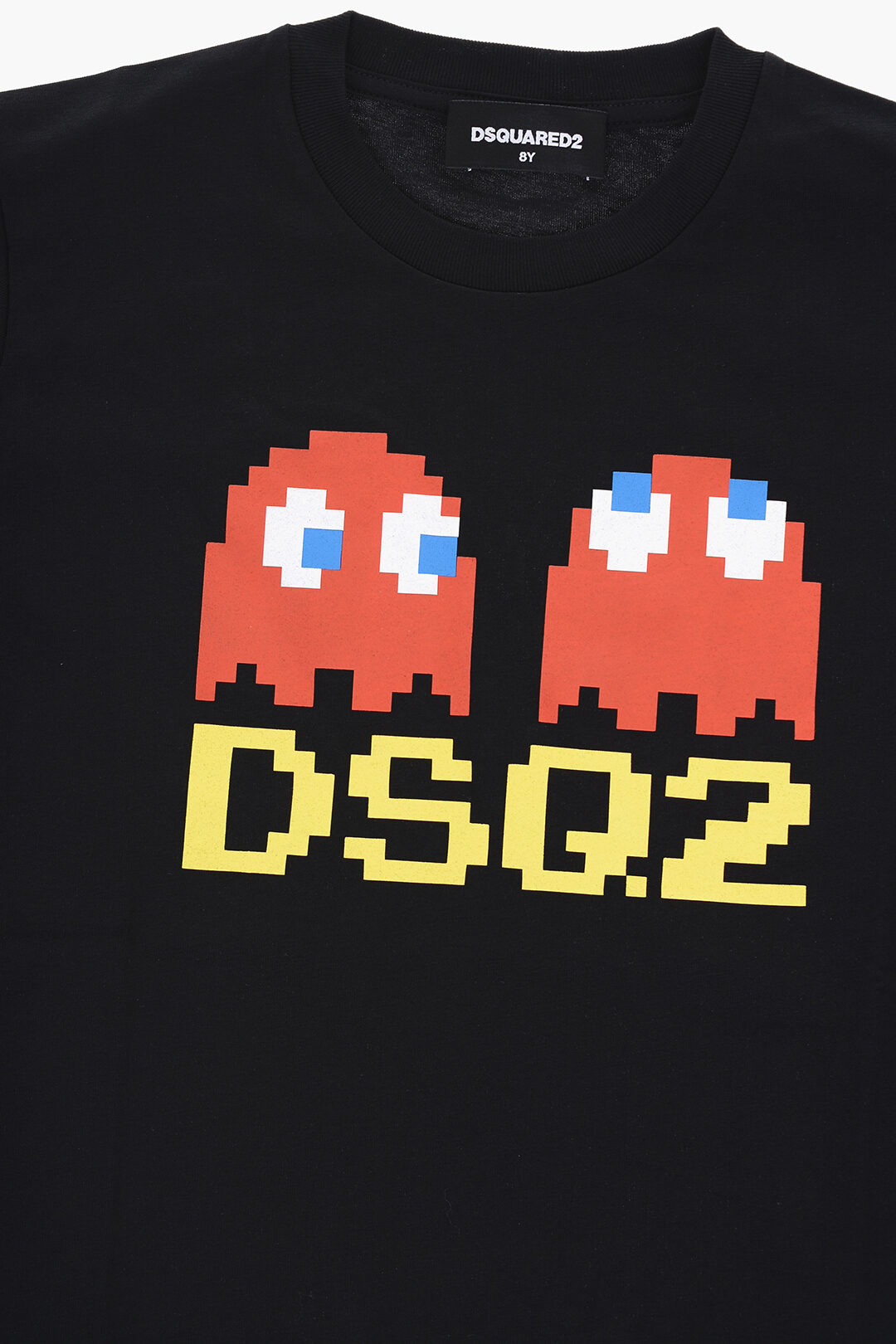 【DSQUARED2 】 Pac-Man ロゴ プリント Tシャツ Dsquared2 Collaborates With Pac-Man In New Capsule