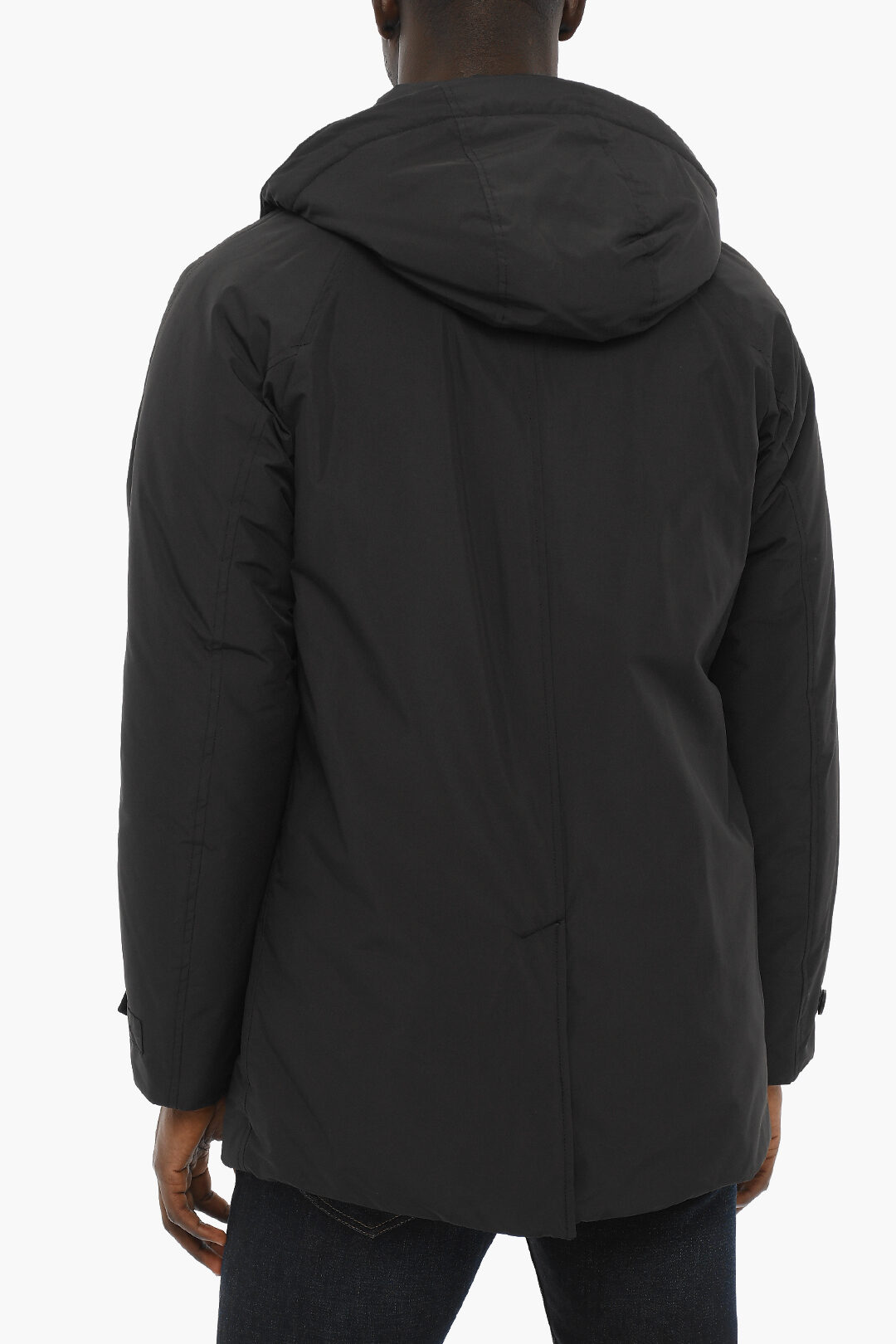 Hooded mac sale jacket mens