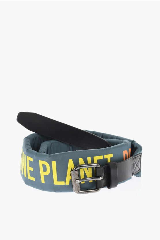 Dsquared2 Padded Belt With Leather Detail