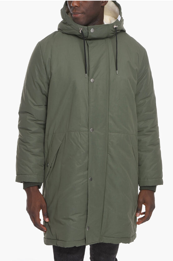 Apc Padded Hector Parka With Faux-fur Hood