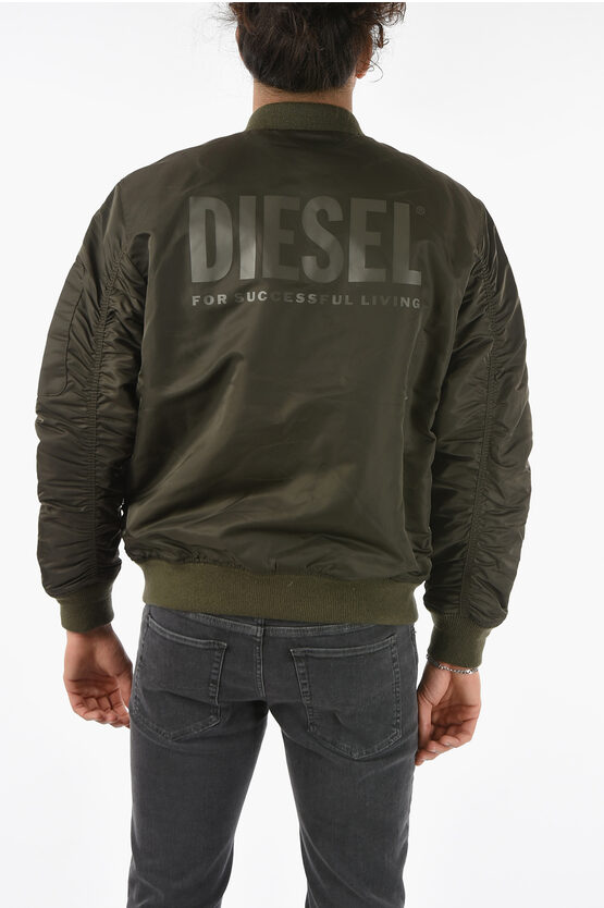 ジャケット・アウター DIESEL J-ROSS-NEW LOGO-REV M A08714 MA-1 Diesel Reversible Black J-Ross-Rev-A Bomber Jacket Diesel