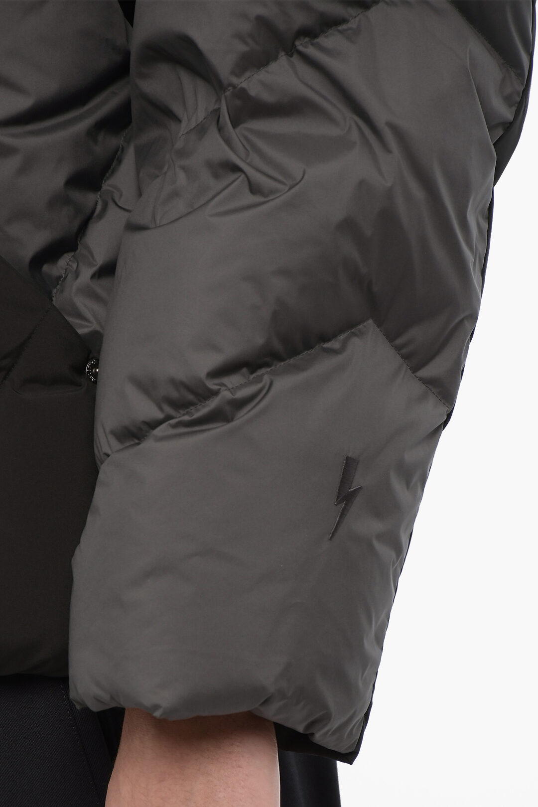 Neil Barrett Padded Jacket with Vegan Leather Trims men Neil Barrett Padded Jacket with Vegan Leather Trims men