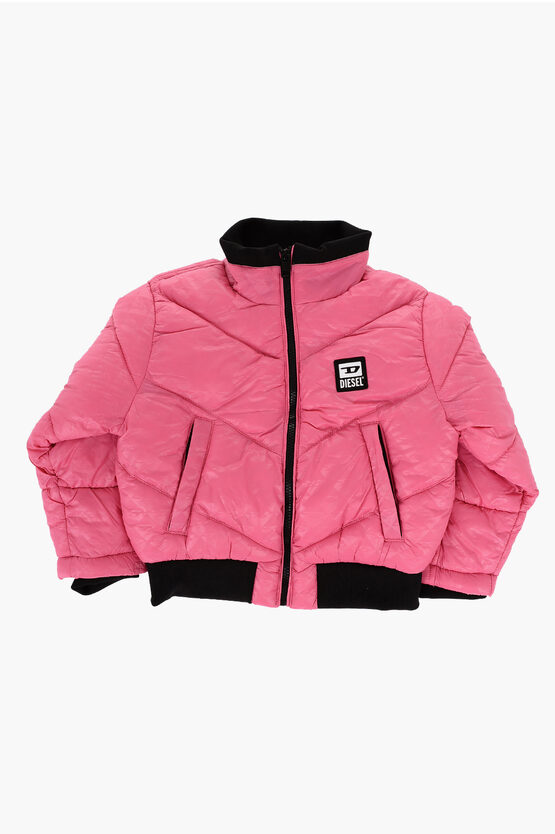 Diesel Padded Jants Bomber Jacket With Contrasting Details
