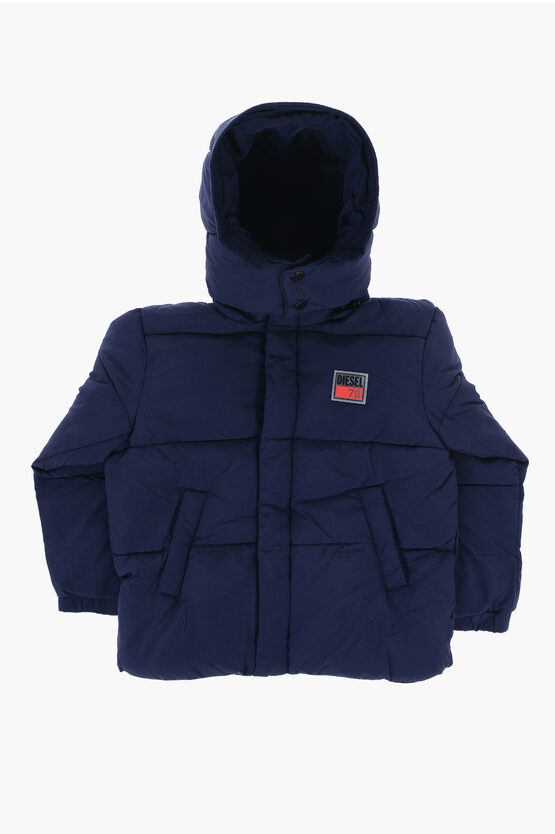 Diesel Padded Jpil Jacket With Removable Hood