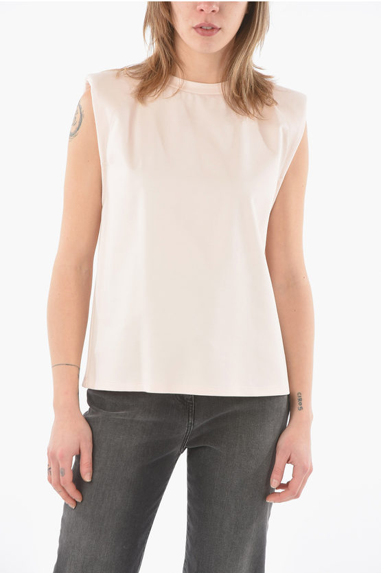 Ixos Padded Shoulder Tamarindo Relaxed Fit Top In Neutral