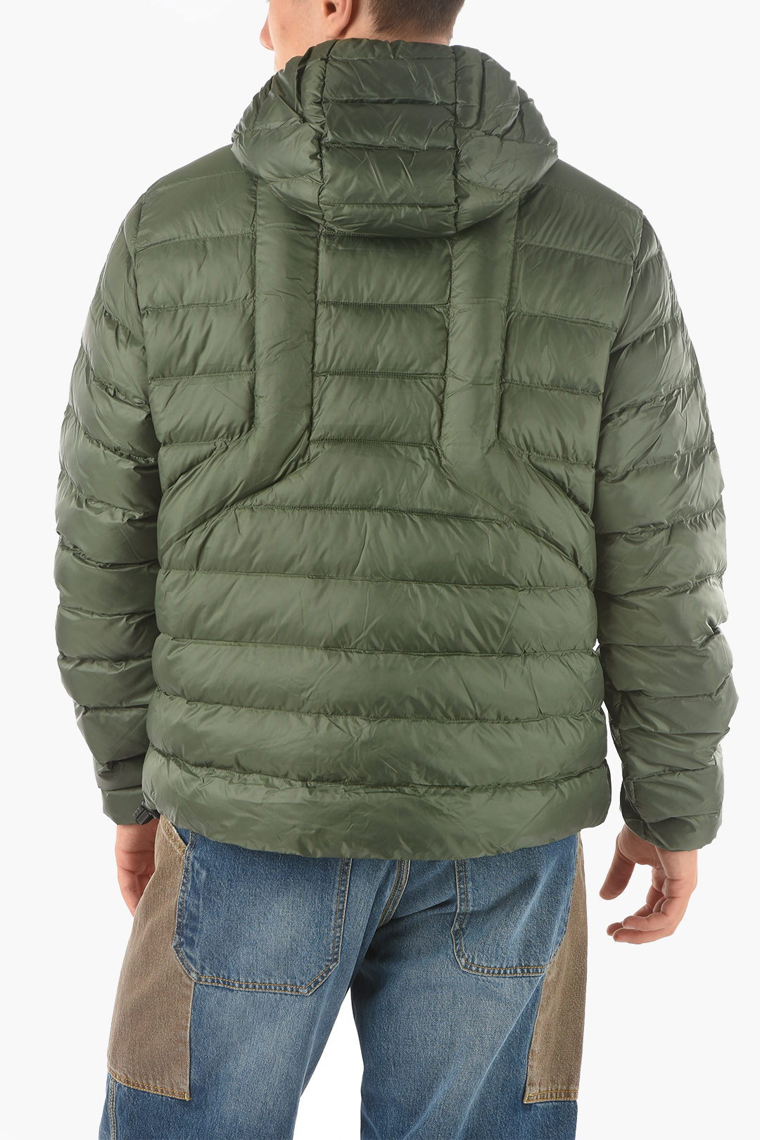 Diesel padded W-DWAIN-21 jacket with hood men - Glamood Outlet