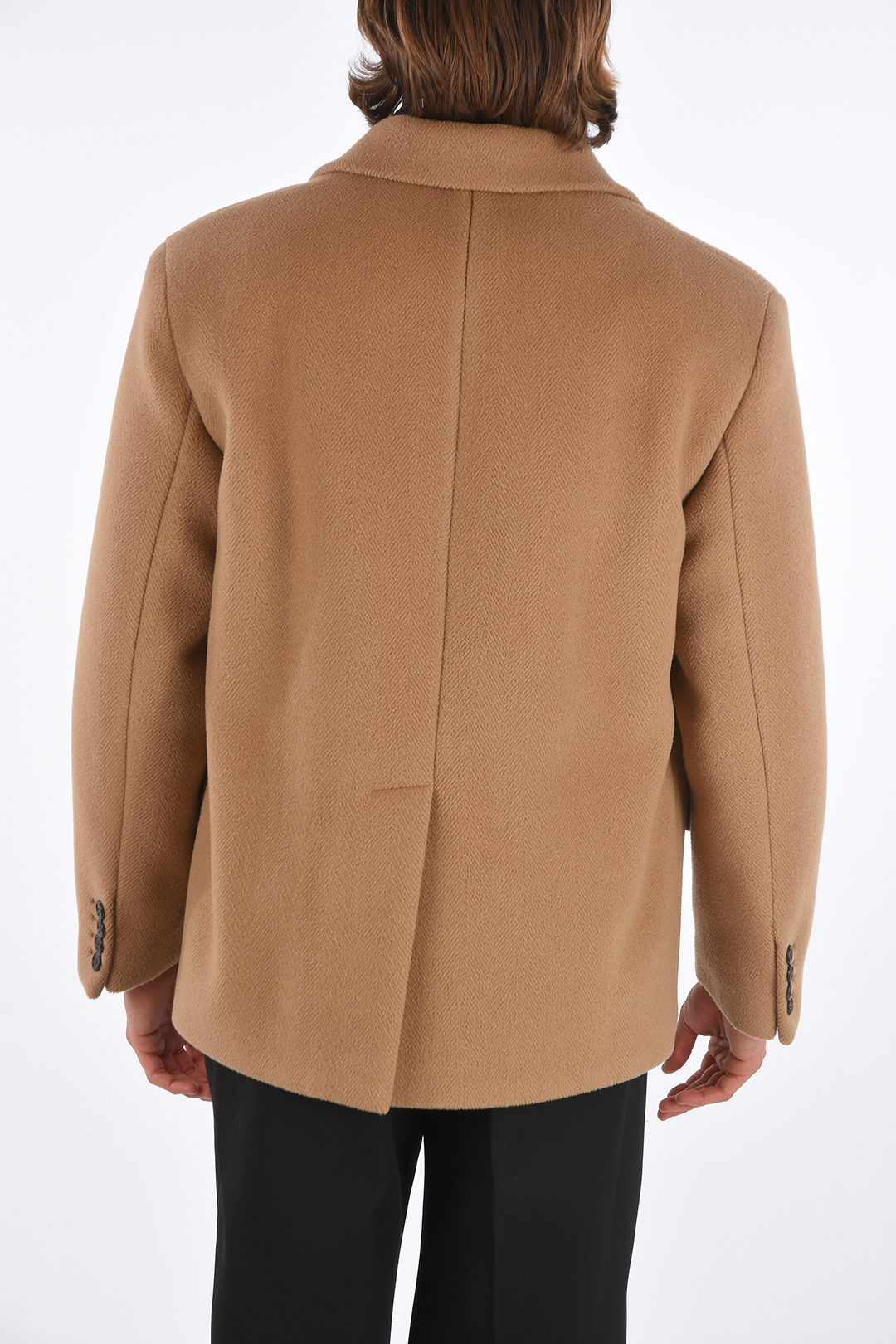 padded wool coat