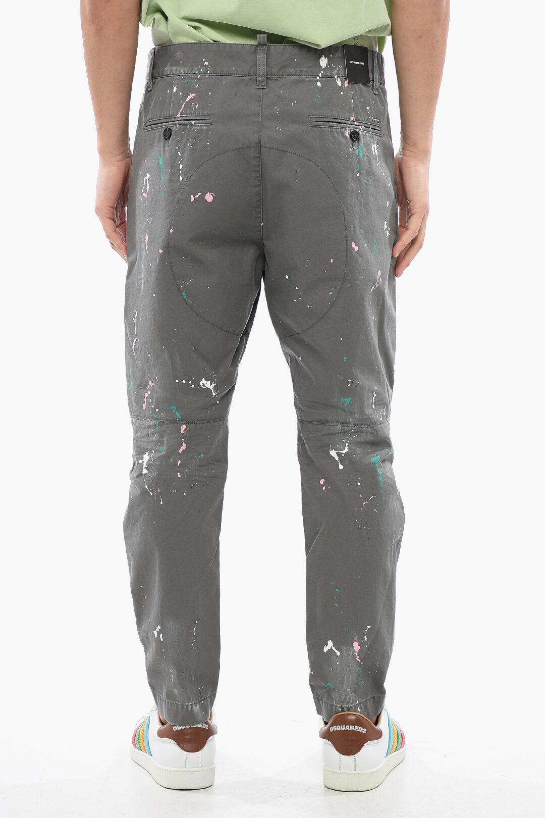 Dsquared2 1964 Distressed Slim Jeans Paint Splatter Size 36