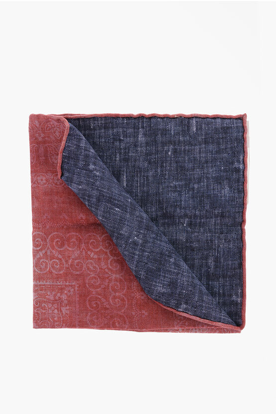Brunello Cucinelli Paisley Motif Handkerchief In Blue