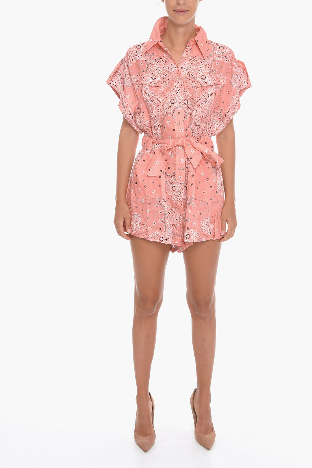 【Zimmermann】Ottie ペイズリー リネン カフタン パープル Purple Ottie paisley-print linen kaftan | ZIMMERMANN | NET-A