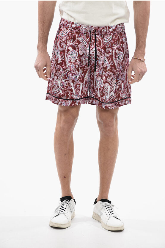Amiri Paisley-motif Shorts With 2-pockets In Multi