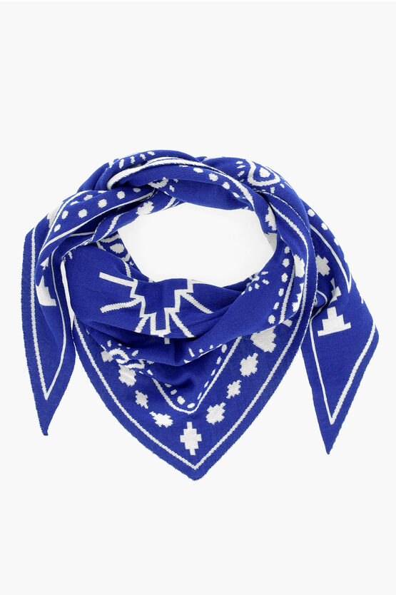 Shop Marcelo Burlon County Of Milan Paisley Patterned Triangle Scarf