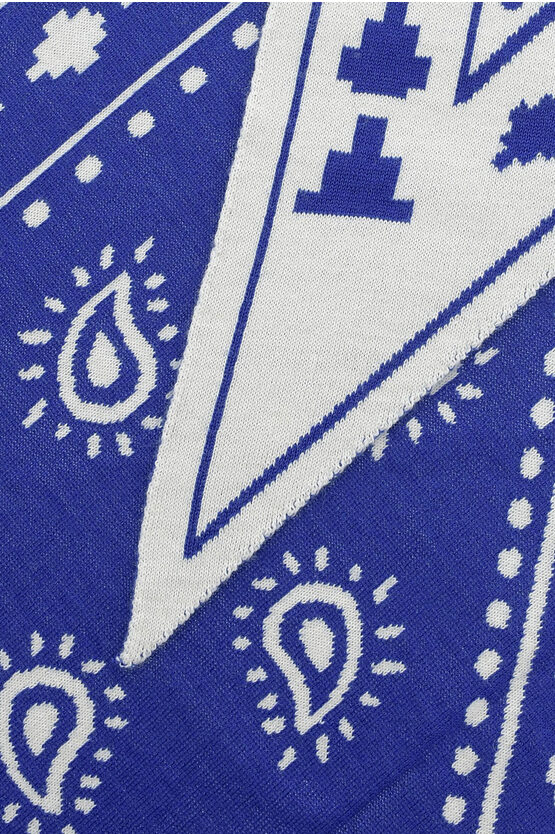 Paisley Patterned Triangle Scarf