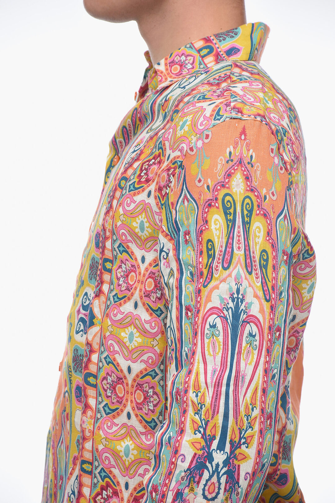 Etro Paisley Print Linen Shirt men - Glamood Outlet