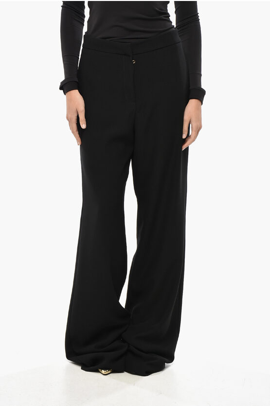 Raquel Diniz Palazzo Elena Pants With 2 Pockets In Black