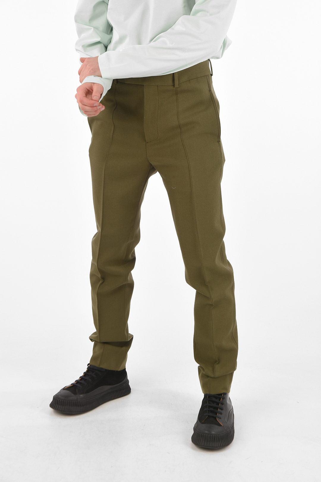 OAMC Pantaloni 4 Tasche BLEACH in Misto Lana Vergine uomo - Glamood Outlet