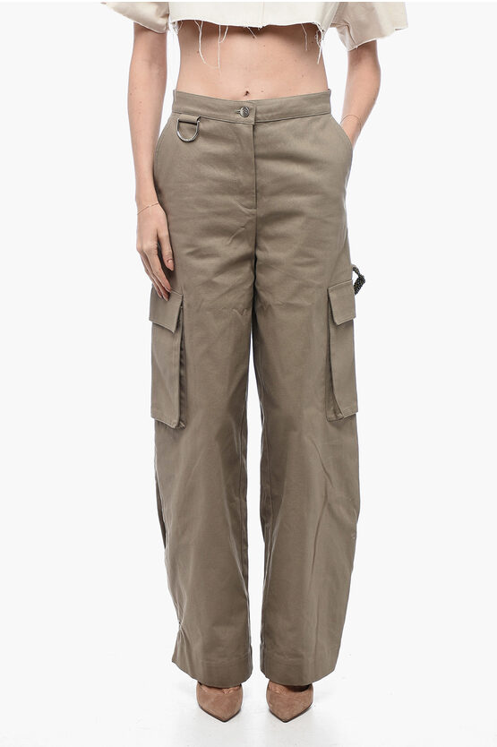Pantaloni Cargo Balloon Fit con Dettagli Paracord