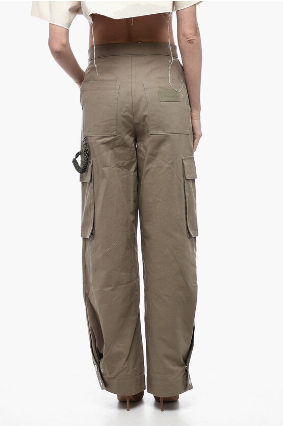 Pantaloni Cargo Balloon Fit con Dettagli Paracord