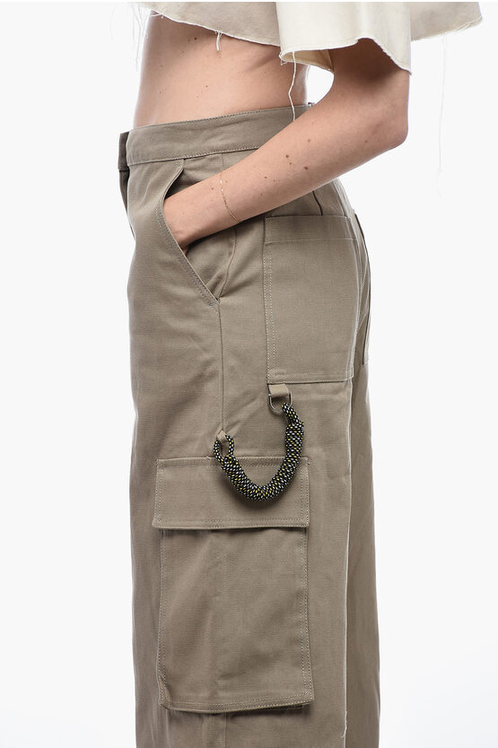 Pantaloni Cargo Balloon Fit con Dettagli Paracord