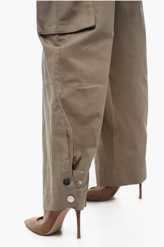 Pantaloni Cargo Balloon Fit con Dettagli Paracord