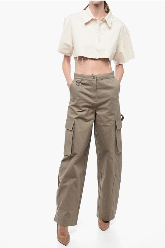 Pantaloni Cargo Balloon Fit con Dettagli Paracord