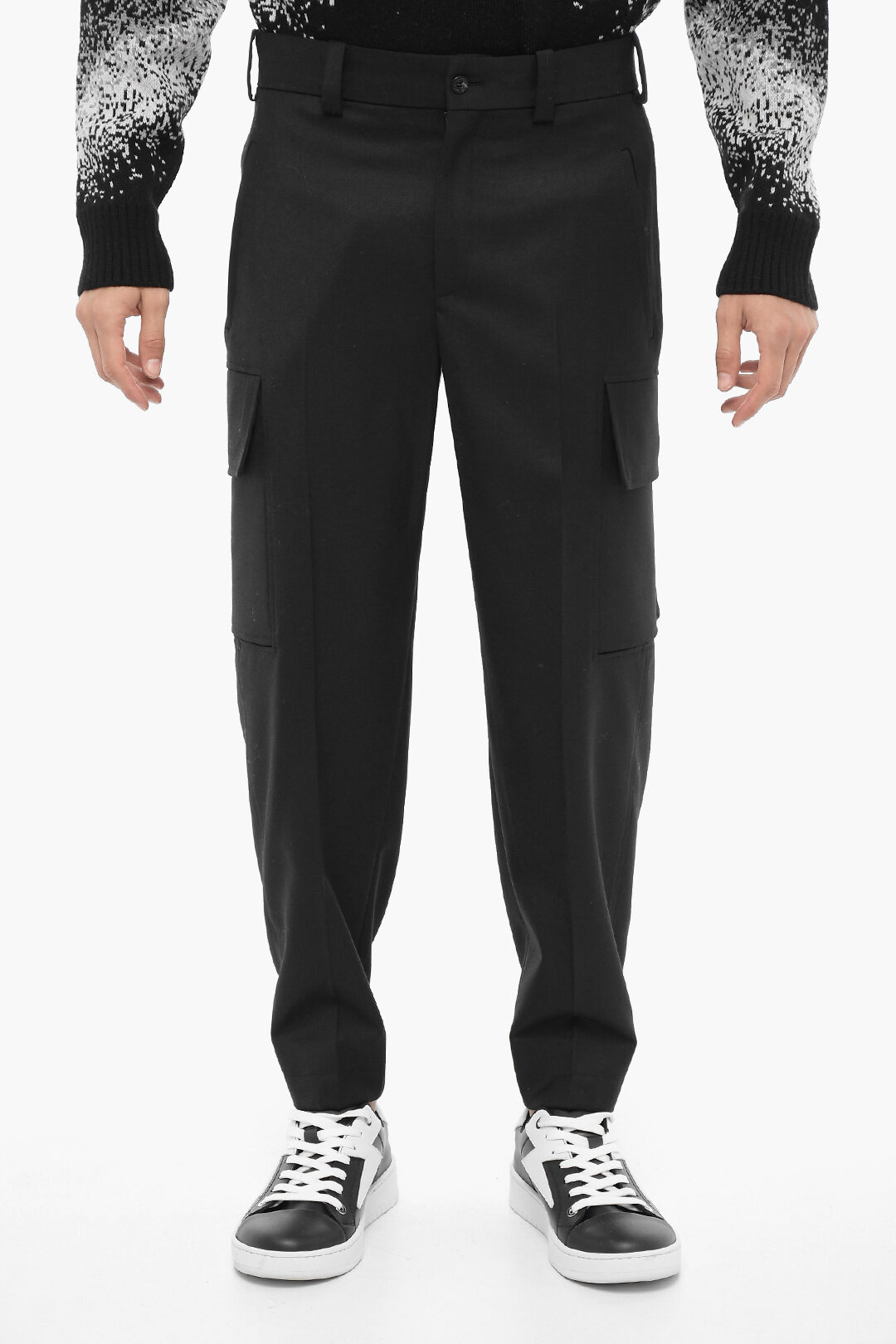 Pantaloni Cargo FIREMAN Loose Fit con Bottone alla Caviglia - Main Image