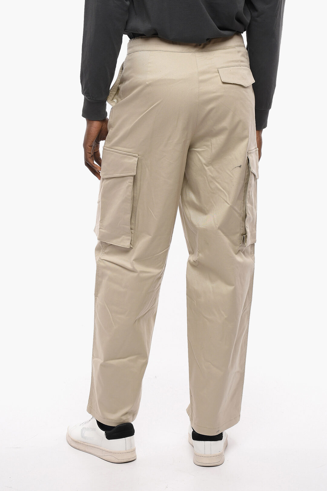 Loewe Pantaloni Cargo Relaxed Fit con Abbottonatura Nascosta uomo