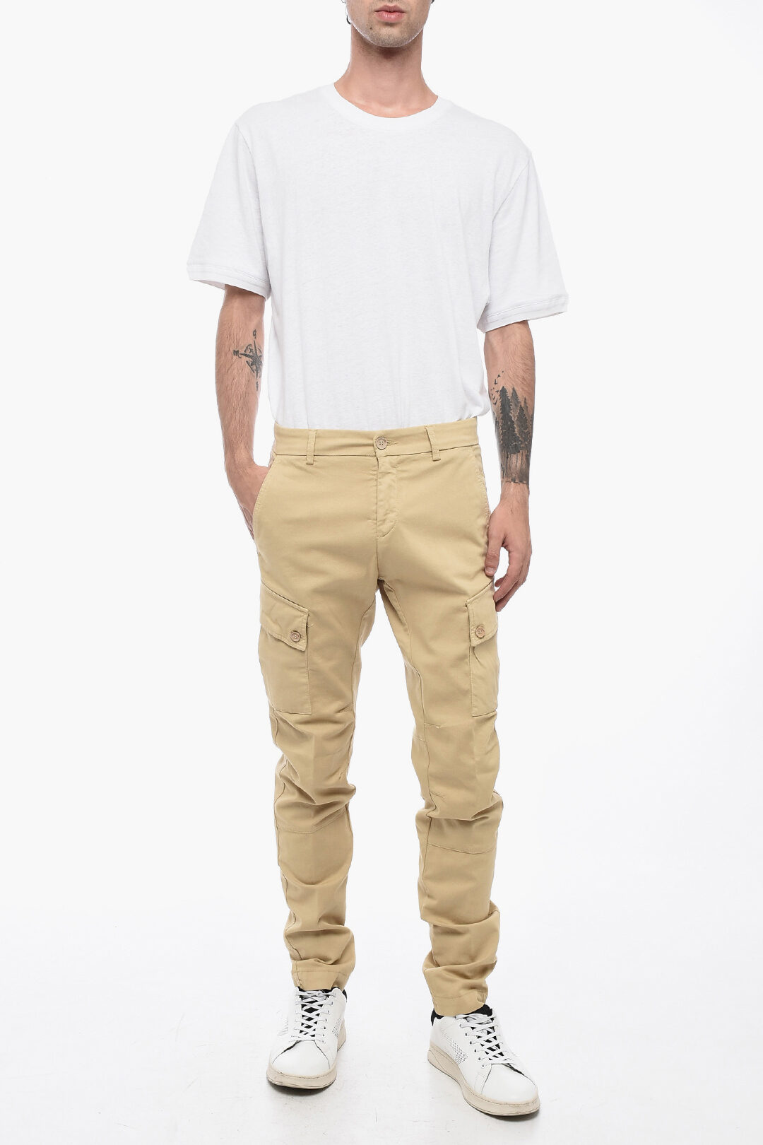 Maison Clochard Pantaloni Cargo Slim Fit uomo Glamood Outlet