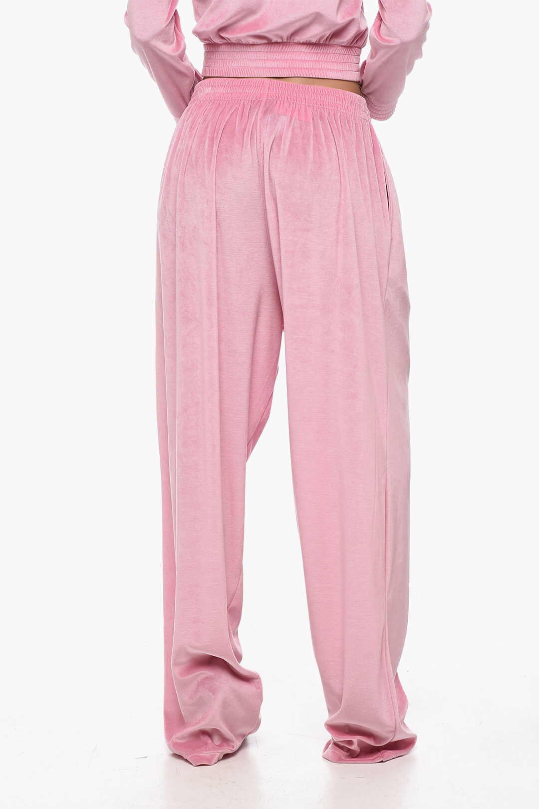 Pantaloni In Ciniglia Con Coulisse