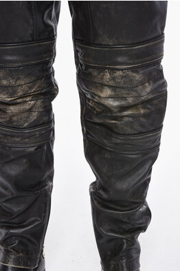 Outlet Pantaloni in Pelle Diesel uomo - Glamood Outlet