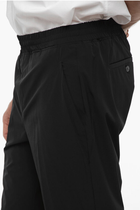 Pantaloni REM in Nylon con Elastico in Vita