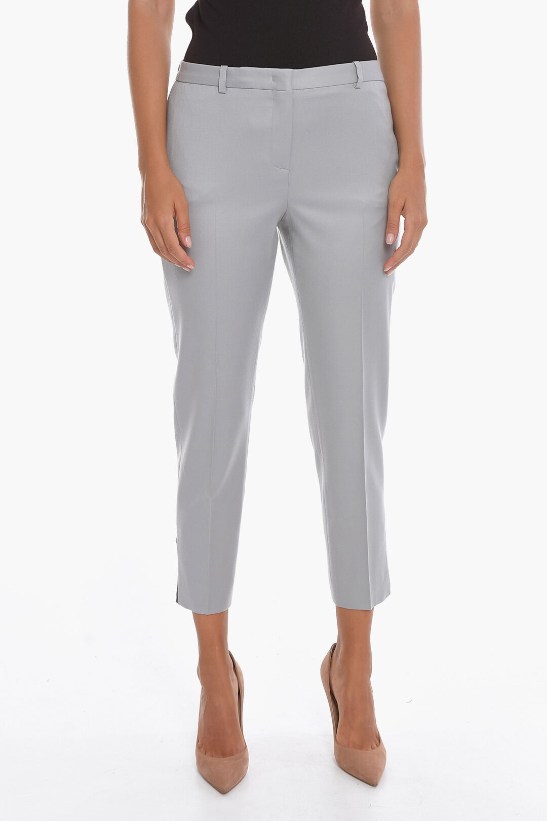 Pantalone alla Caviglia in Lino – Verde Olio – Otra Vez