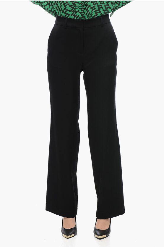 Shop Michael Kors Pantaloni Satin With Flared-fit