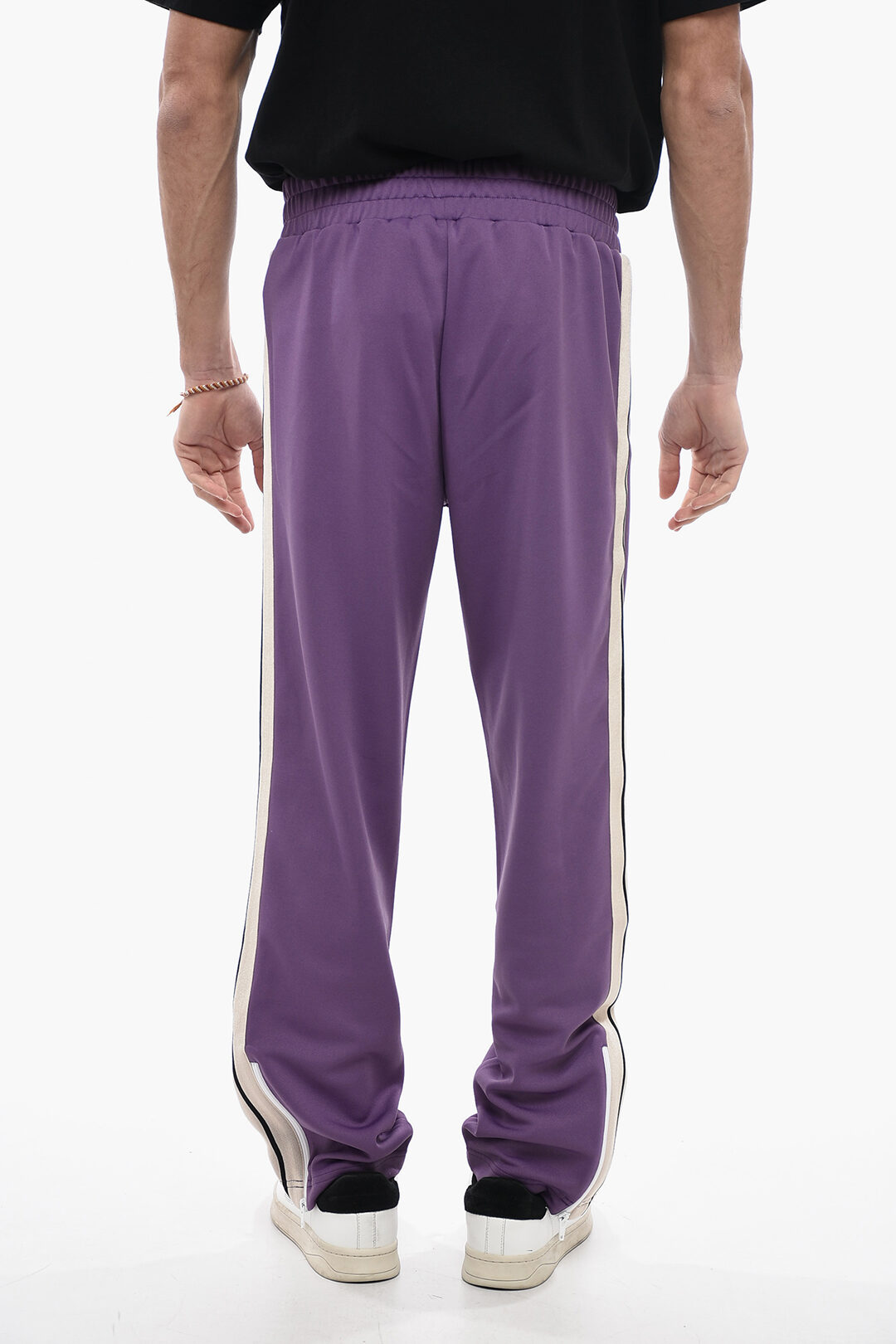 Palm Angels Pantaloni Track con Bande Laterali a Contrasto uomo