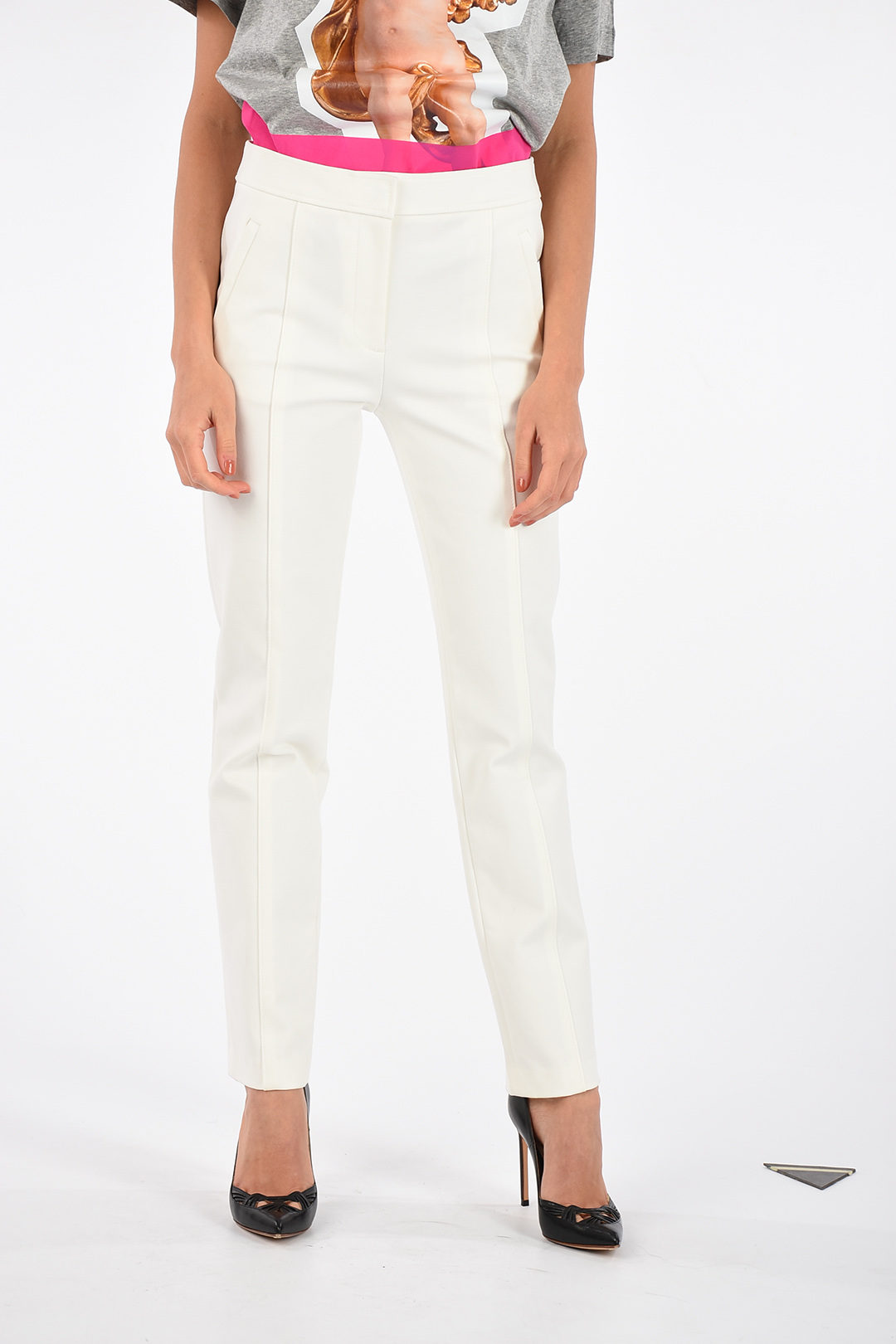 Tory Burch Pants VANNER with Pleat women - Glamood Outlet